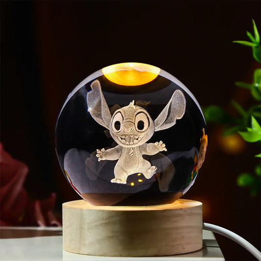 3D Crystal Night Light Ball