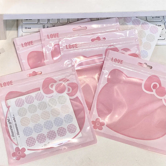 10PCS Kawaii Hello Kitty Necklace Jewelry Storage Bags